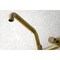 Kingston Brass KS823SB Concord Two-Handle Wall-Mount Kitchen Faucet, Brushed Brass KS823SB - alternate 5